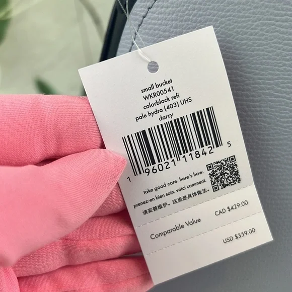 Kate Spade Darcy Small Bucket Shoulder Bag Pale Hydrangia Multi - Picture 10 of 16